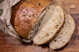 whole grain bread before a workout
