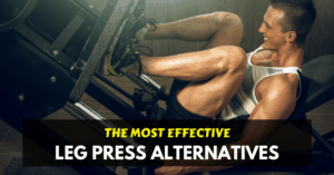 a man doing leg press exercise