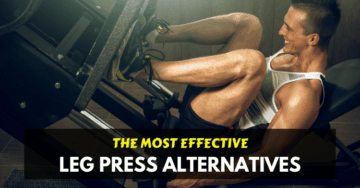 a man doing leg press exercise