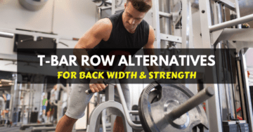 man doing exercise on t bar row machine