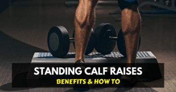 Training calf muscles with dumbbells