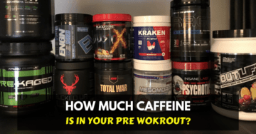 caffeine in popular pre workout supplements