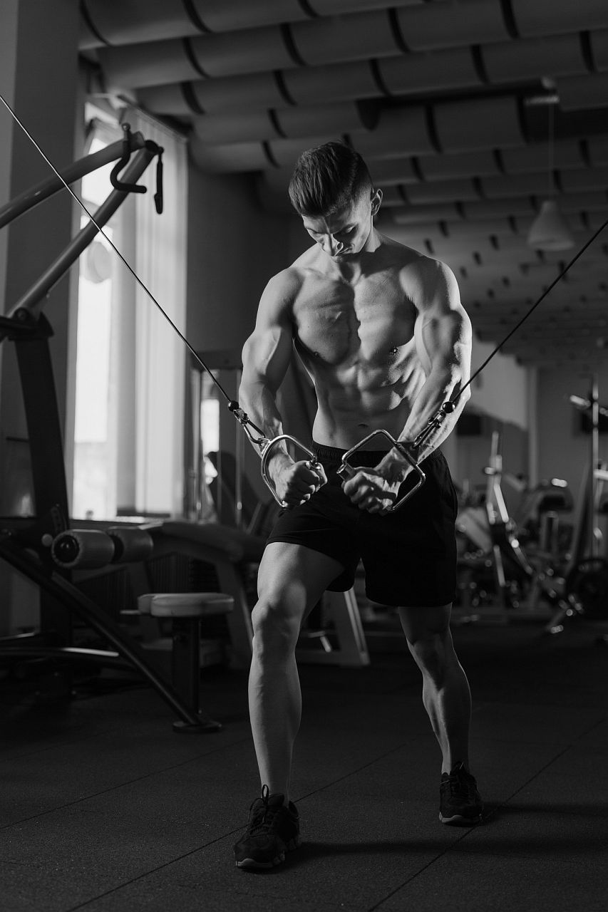 Cable chest workout