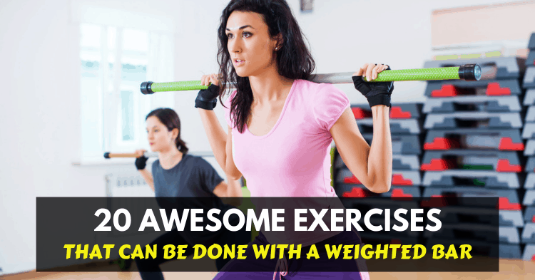 weighted bar workout